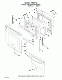 DOOR PARTS Diagram and Parts List for KGRS208XSS2  KitchenAid Range