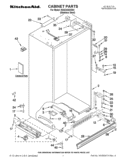 CABINET PARTS Diagram and Parts List for KSSC42QVS04  KitchenAid Refrigerator