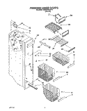 FREEZER LINER Diagram and Parts List for 3XARG486WP01  Whirlpool Refrigerator