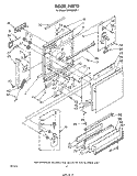 DOOR Diagram and Parts List for DU7500XR1  Whirlpool Dishwasher