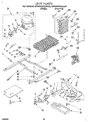 UNIT Diagram and Parts List for 4KSRS22QAA00  KitchenAid Refrigerator