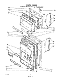 DOOR , LIT/OPTIONAL Diagram and Parts List for ET12DCXLWR0  Whirlpool Refrigerator