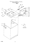 Part Location Diagram of WP3957512 Whirlpool Lid