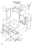 CHASSIS Diagram and Parts List for SF303PEGQ0  Whirlpool Range