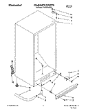 CABINET Diagram and Parts List for TVF15FRXW00  Whirlpool Freezer