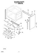 CHASSIS PARTS, OPTIONAL PARTS Diagram and Parts List for KDRP407HSS11  KitchenAid Range