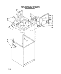 TOP AND CABINET, LIT/OPTIONAL Diagram and Parts List for LA8800XTG0  Whirlpool Washer