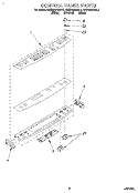 CONTROL PANEL Diagram and Parts List for KESH307BAL2  KitchenAid Range