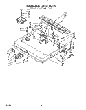 DOOR AND LATCH Diagram and Parts List for KPDI620T3  KitchenAid Dishwasher
