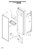 Part Location Diagram of WP2313351B Whirlpool Handle (Includes 9) (Black)