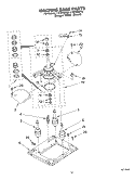 MACHINE BASE Diagram and Parts List for LTE5243DQ3  Whirlpool Washer Dryer Combo