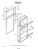 DOOR Diagram and Parts List for 8614W0B  Roper Refrigerator