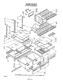 SHELF Diagram and Parts List for ET22DMXSW00  Whirlpool Refrigerator