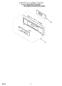 CONTROL PANEL, LITERATURE Diagram and Parts List for RS675PXEZ0  Whirlpool Range