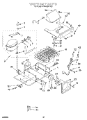 UPPER UNIT Diagram and Parts List for KSSS48MDX05  KitchenAid Refrigerator