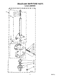BRAKE AND DRIVE TUBE Diagram and Parts List for LA9580XWF0  Whirlpool Washer