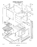 LOWER OVEN Diagram and Parts List for RB770PXT0  Whirlpool Range