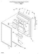 REFRIGERATOR DOOR Diagram and Parts List for 2VET23DKJW00  Whirlpool Refrigerator