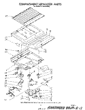 COMPARTMENT SEPARATOR Diagram and Parts List for ET18GKXSW02  Whirlpool Refrigerator