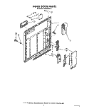 INNER DOOR Diagram and Parts List for DU8300XX2  Whirlpool Dishwasher