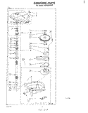 GEARCASE Diagram and Parts List for LA5400XPW0  Whirlpool Washer