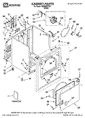 CABINET PARTS Diagram and Parts List for MED5900TW0  Maytag Dryer