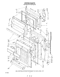DOOR Diagram and Parts List for KTRF18MTPL00  Whirlpool Refrigerator