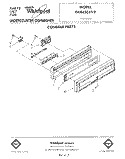 CONSOLE Diagram and Parts List for DU9450XT2  Whirlpool Dishwasher