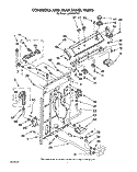 CONTROLS AND REAR PANEL Diagram and Parts List for LA5200XTG1  Whirlpool Washer