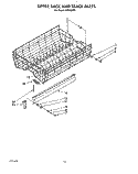 UPPER RACK AND TRACK Diagram and Parts List for KPDI620T2  KitchenAid Dishwasher