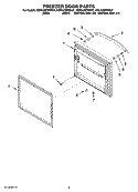 FREEZER DOOR PARTS Diagram and Parts List for KBLA20ERSS01  KitchenAid Refrigerator