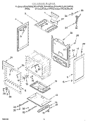 CHASSIS Diagram and Parts List for SF315PEGN5  Whirlpool Range