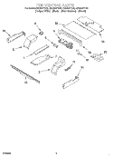TOP VENTING, OPTIONAL Diagram and Parts List for GBD307PDB5  Whirlpool Wall Oven