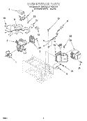 OVEN INTERIOR, LITERATURE Diagram and Parts List for MT1195SGB0  Whirlpool Microwave
