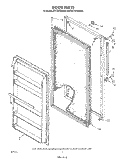 DOOR , LIT/OPTIONAL Diagram and Parts List for EV110FXVW00  Whirlpool Freezer