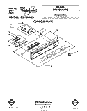 CONSOLE Diagram and Parts List for DP6000XRP2  Whirlpool Dishwasher