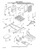 UNIT PARTS Diagram and Parts List for WSR25D2RYW00  Whirlpool Refrigerator