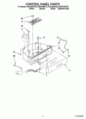 CONTROL PANEL PARTS Diagram and Parts List for KUIS18NNTB2  KitchenAid Ice Maker