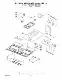INTERIOR AND VENTILATION PARTS Diagram and Parts List for YMH2175XSS3  Whirlpool Microwave