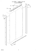 CABINET TRIM Diagram and Parts List for KSSS48MDX03  KitchenAid Refrigerator