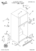 CABINET Diagram and Parts List for ET21PKXGW01  Whirlpool Refrigerator