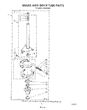 BRAKE AND DRIVE TUBE Diagram and Parts List for LA5430XSW1  Whirlpool Washer