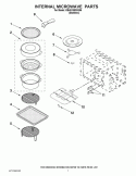 INTERNAL MICROWAVE PARTS Diagram and Parts List for KBHS109SSS06  KitchenAid Microwave