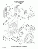 BULKHEAD PARTS Diagram and Parts List for 7MWGD9016YM0  Whirlpool Dryer