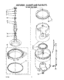 AGITATOR, BASKET AND TUB Diagram and Parts List for TAWL670AN0  Whirlpool Washer