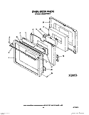 Part Location Diagram of 4164386 Whirlpool Door Frame