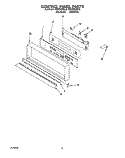 CONTROL PANEL Diagram and Parts List for KEBI200YBL2  KitchenAid Wall Oven