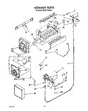 ICEMAKER, LIT/OPTIONAL Diagram and Parts List for KSRB27QXBL01  KitchenAid Refrigerator