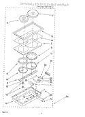 OPTIONAL SOLID ELEMENT MODULE Diagram and Parts List for RS373PXWT2  Whirlpool Range