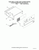 TOP GRILLE AND UNIT COVER PARTS Diagram and Parts List for KSSS48QTB04  KitchenAid Refrigerator